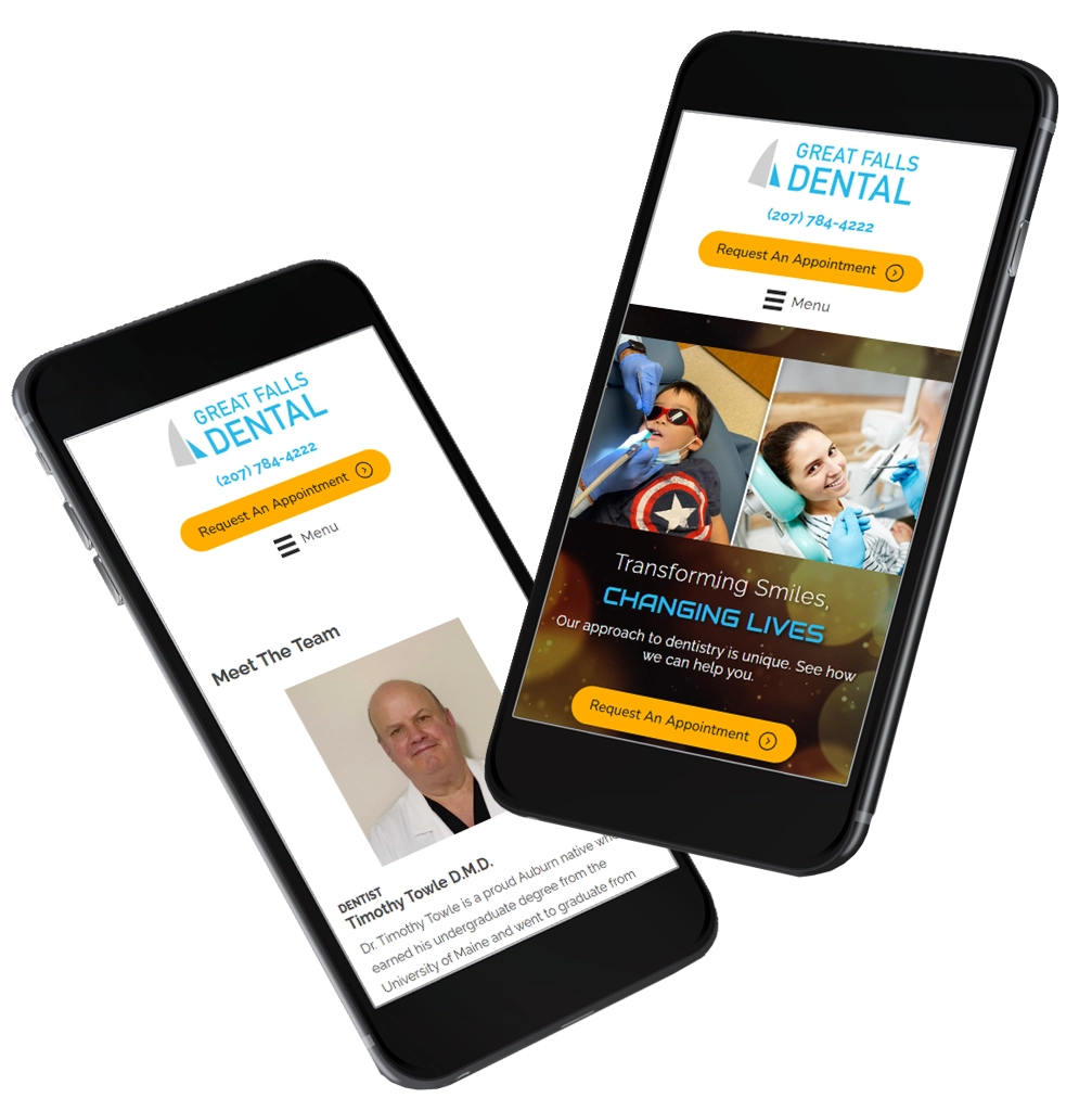 Collage Of Website Screenshots Showing Timothy Towle's Bio And Website Sceenshot